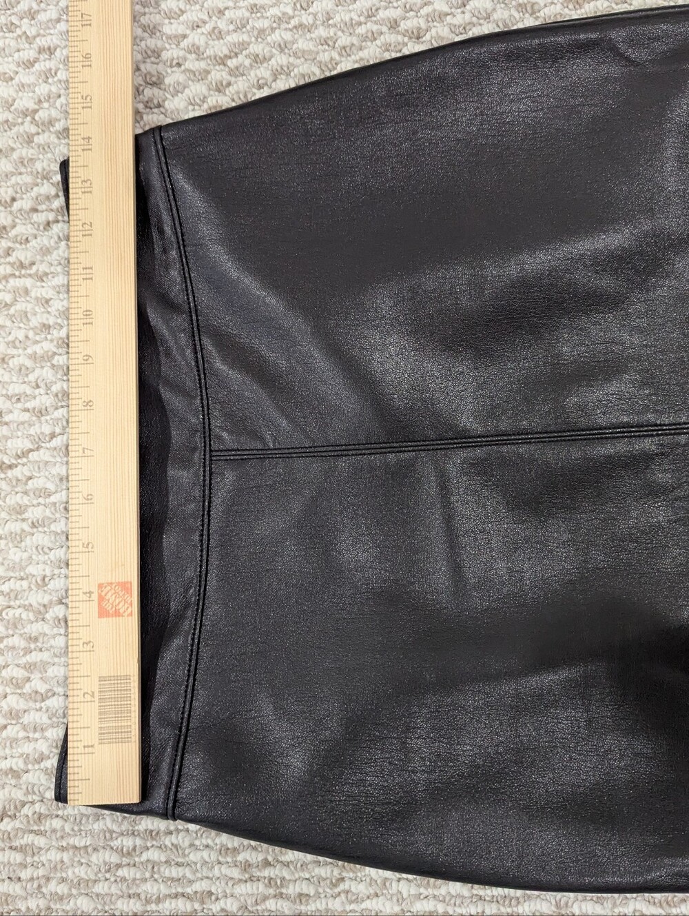 Babaton Aritzia Pegu Skirt Size 6 Vegan Leather Midi High Waist - Picture 12 of 14